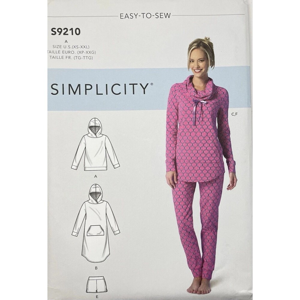 Simplicity S9210 Sewing Pattern Misses Sleepwear Loungewear Uncut Size XS-XXL